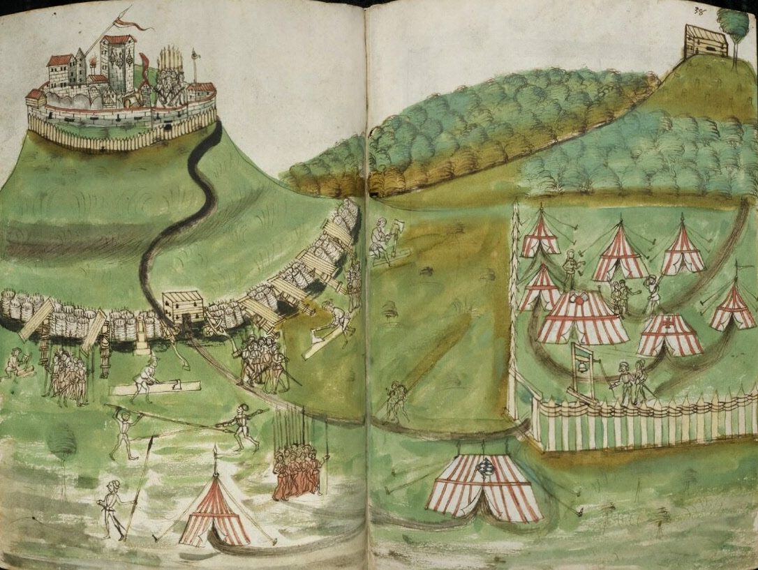 Darstellung der Belagerung, 1496